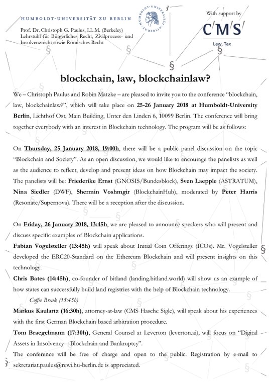Blockchain Conference Invitation up