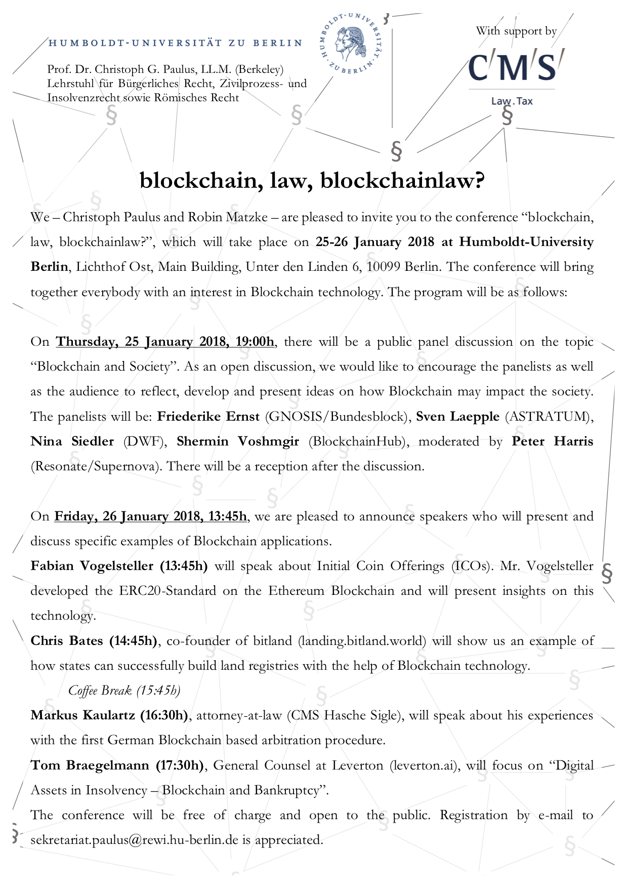Blockchain Conference Invitation up