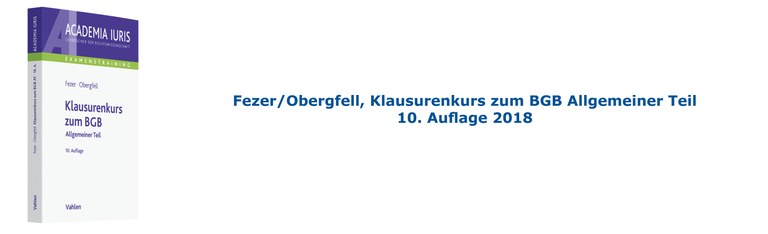 Fezer BGB AT