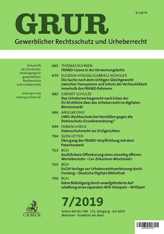 GRUR 7 2019