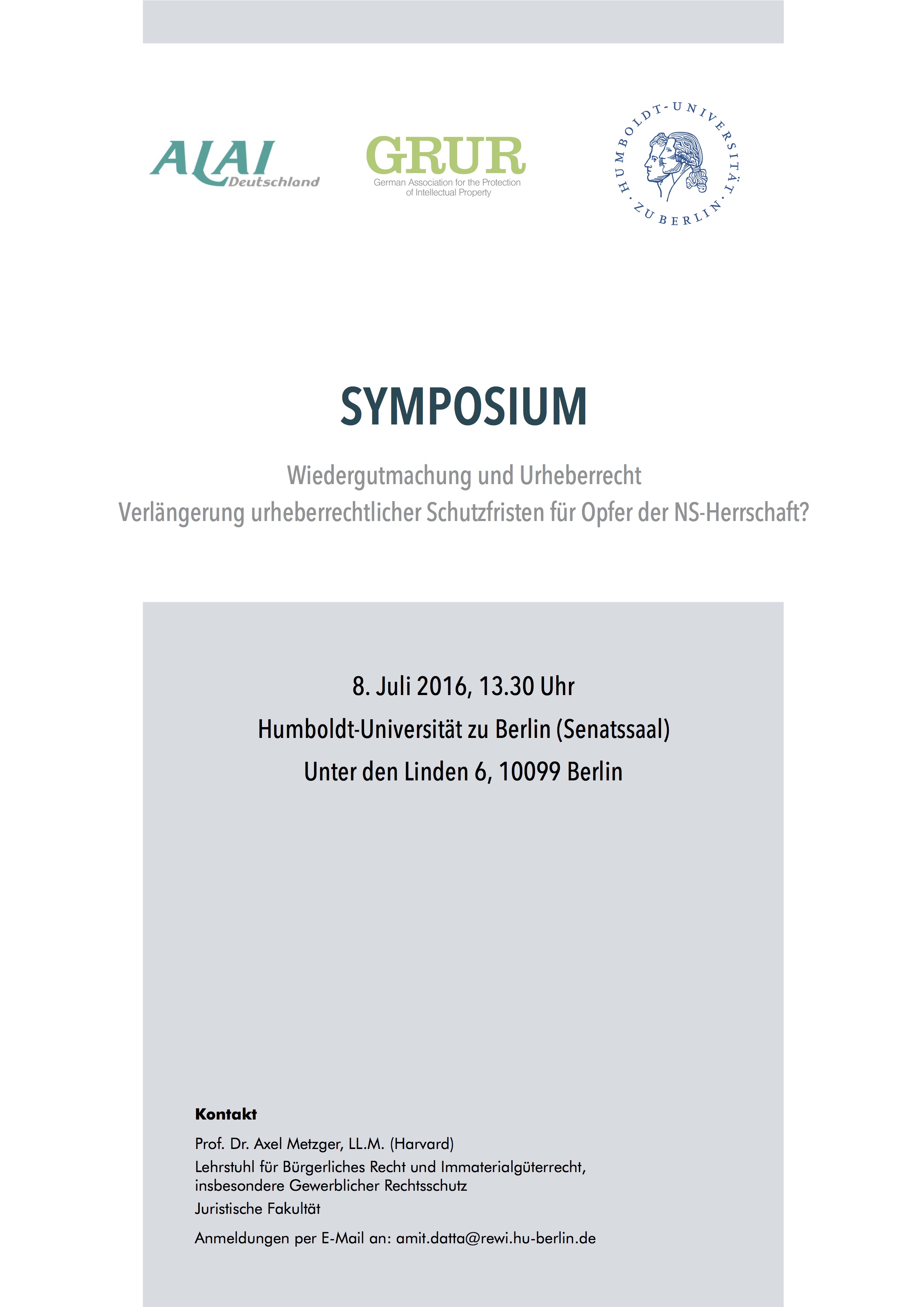 Veranstaltung Symposium Schutzfristen