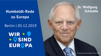 HRE: Dr. Wolfgang Schäuble, Präsident des Deutschen Bundestages