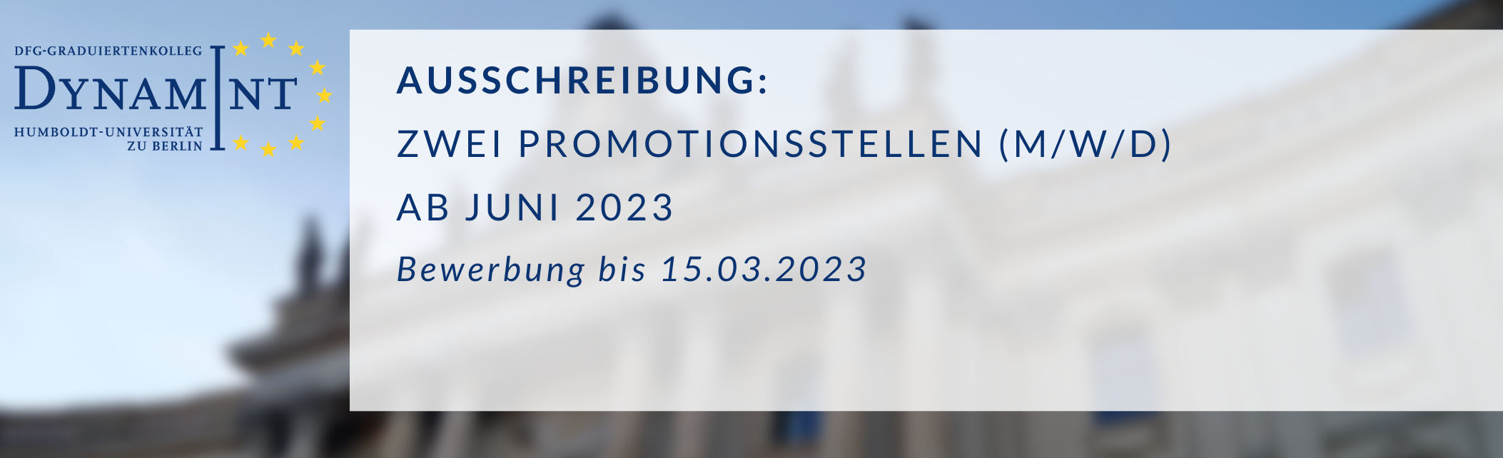 Ausschreibung 2023