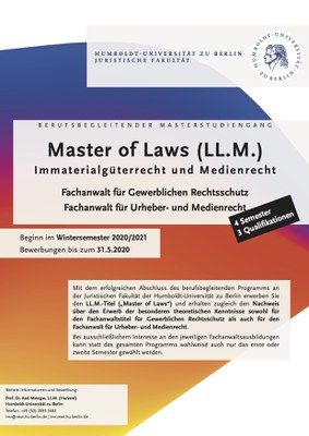 Plakat LL.M. 2020 Plakat LL.M. 2020