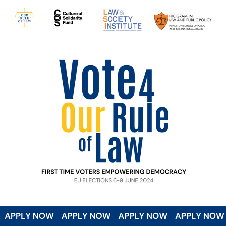 The Vote4OurRuleofLaw (Vote4ORoL) Fellowship - Apply now! The Vote4OurRuleofLaw (Vote4ORoL) Fellowship - Apply now!